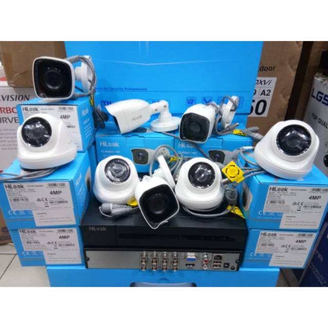 Paket cctv 8ch 4mp 4k ultra hd hilook komplit tgl pasang garansi 2tahun