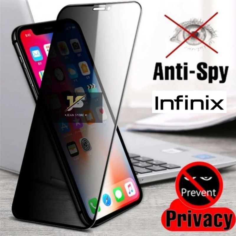 ANTI SPY / TEMPERED GLASS / SCREEN GUARD/ TG / PELINDUNG LAYAR INFINIX SMART 6 HOT 11 HOT 8 SMART 5 6+ NOTE 12I HOT 20I 20 5G HOT 9 PLAY 10 PLAY SMART 7 NOTE 12 5G 30 PRO