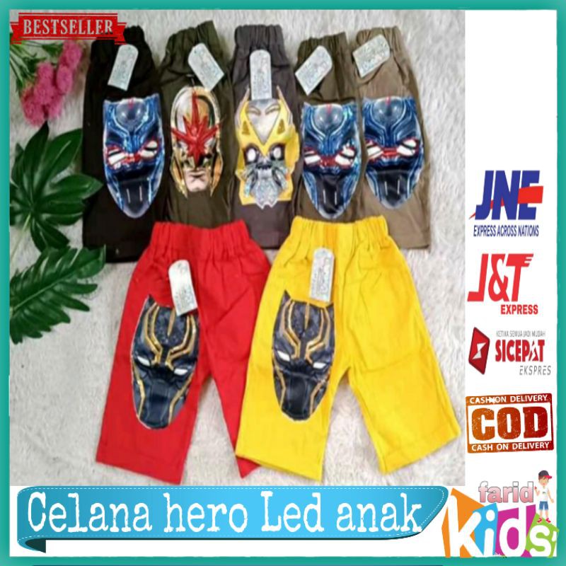 (COD)HOTPANTS SUPER HERO LED(2-5 thn)