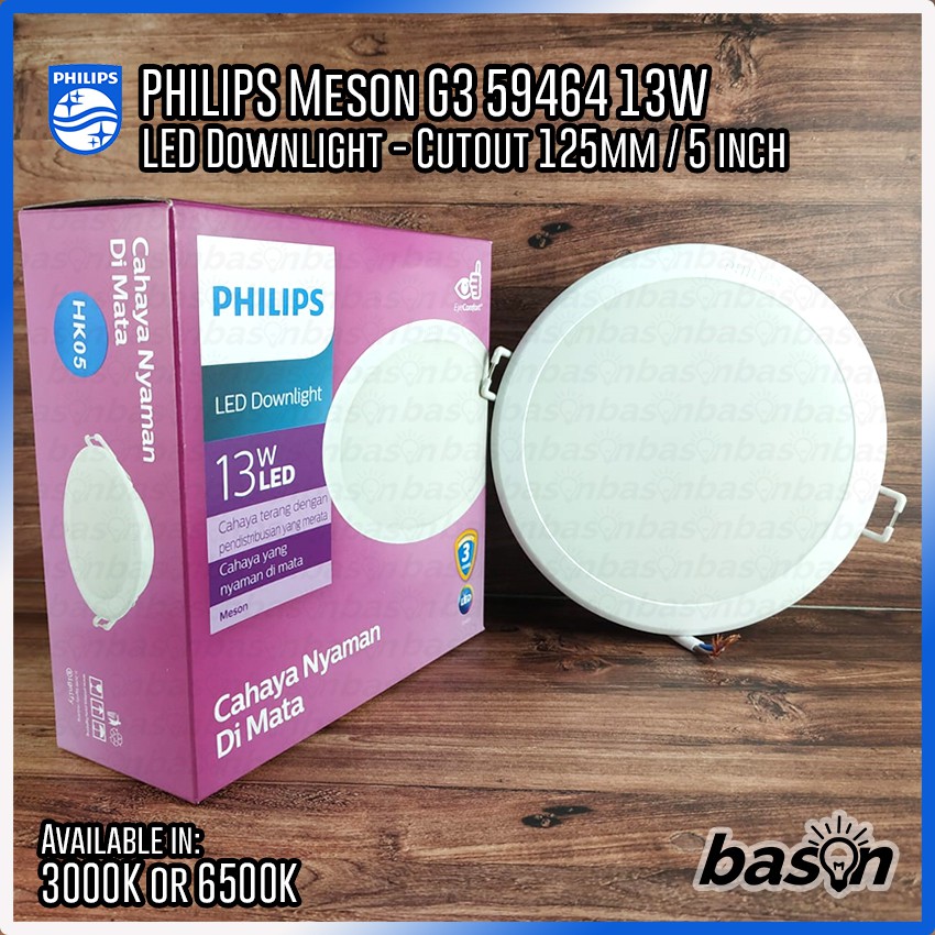 PHILIPS LED Downlight 59464 Meson 13W 5&quot; D125 Gen 3