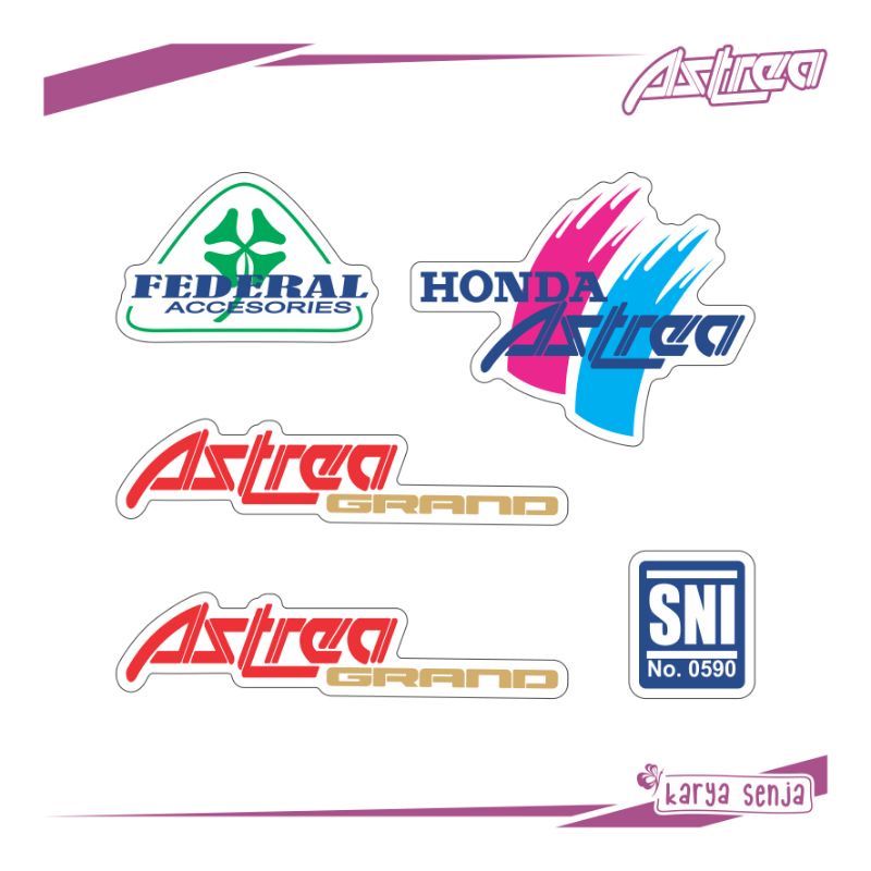 STIKER HELM ASTREA GRAND PRIMA STAR