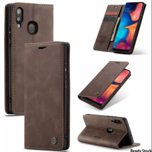 Samsung galaxy A20/A30/M10S  Flip Cover CaseMe Original Wallet Leather Standing Case Sarung Dompet K