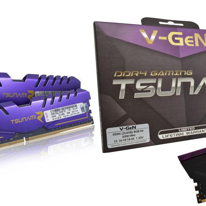 V-Gen Tsunami Ddr4 (2X8Gb) 16Gb 2666Mhz | Ram Gaming Dual Channel Vgen