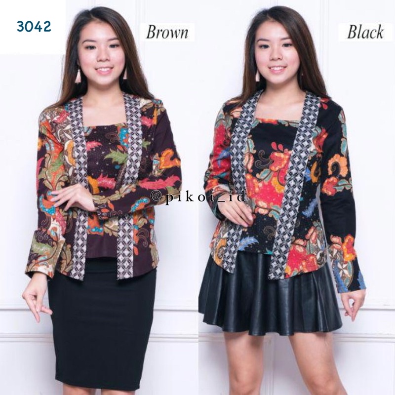 Atasan batik / baju batik wanita / batik modern / atasan batik wanita mura / kutubaru murah / 2317