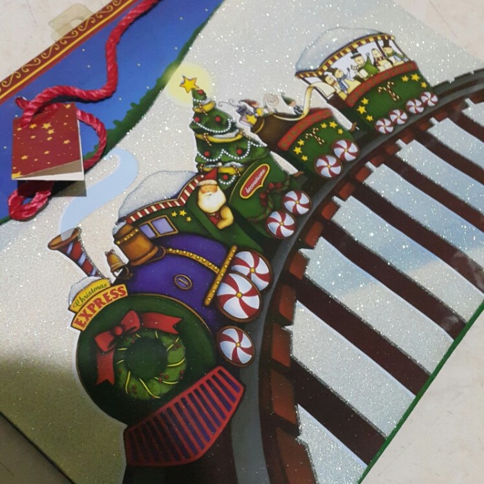 

Christmas Glitter Paper bag / Tas Kado Natal