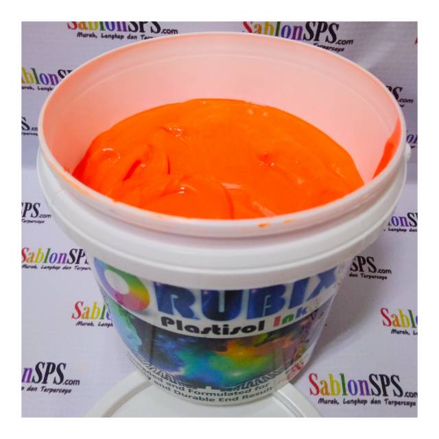 Tinta Sablon Plastisol ink Orange Fluorecent / Stabilo