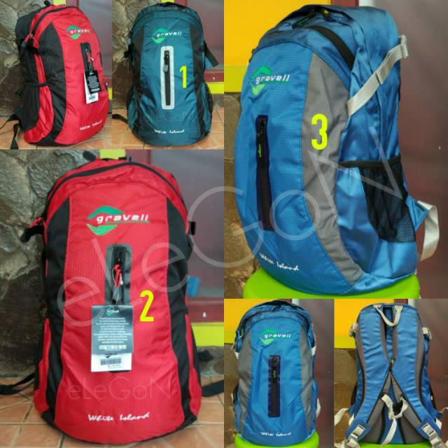 Tas Ransel Daypack Westpack Gravell White Island Original + Universal Cover