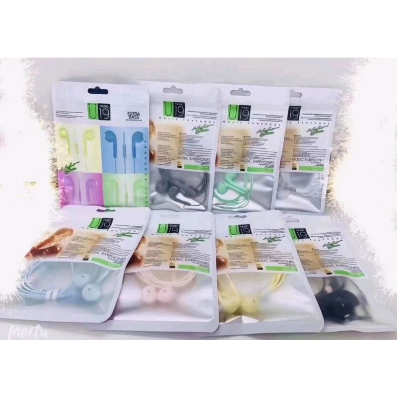 BIG SALE Handsfree Headset U19 Macaron Packing Plastik Handset Handsfree U19 packing Plastik Macaron