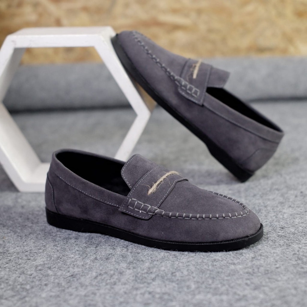 BURAY X SEPATU SLIP ON PRIA LOAFER BOI DEWASA SUEDE PREMIUM CASUAL FORMAL SLIP ON PRIA KERJA KANTOR GURU PNS PESTA RESMI NYAMAN || SLIP ON PRIA PANSUS BERKUALITAS 2022