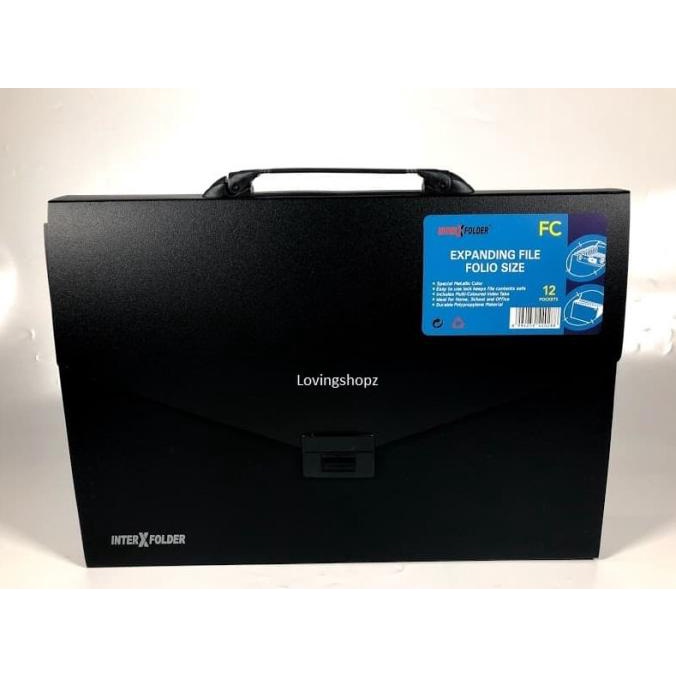 

Office & Stationery | Document Organizer | Expanding File With Handle Folio Inter X | Best Seller