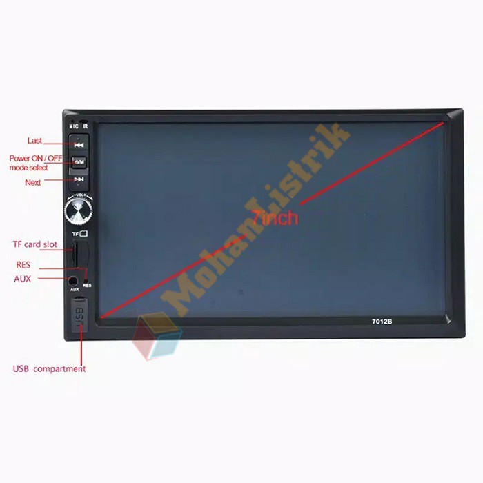 Tape Mobil 7inch Touch Screen Mp5 Bluetooth FM AUX TF Card