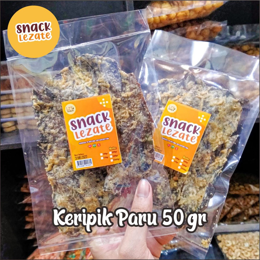 

Keripik Paru Sapi 50gr Renyah Tepung Tipis Super Renyah Gurih / Kripik Paru Salatiga Mesran Lezate