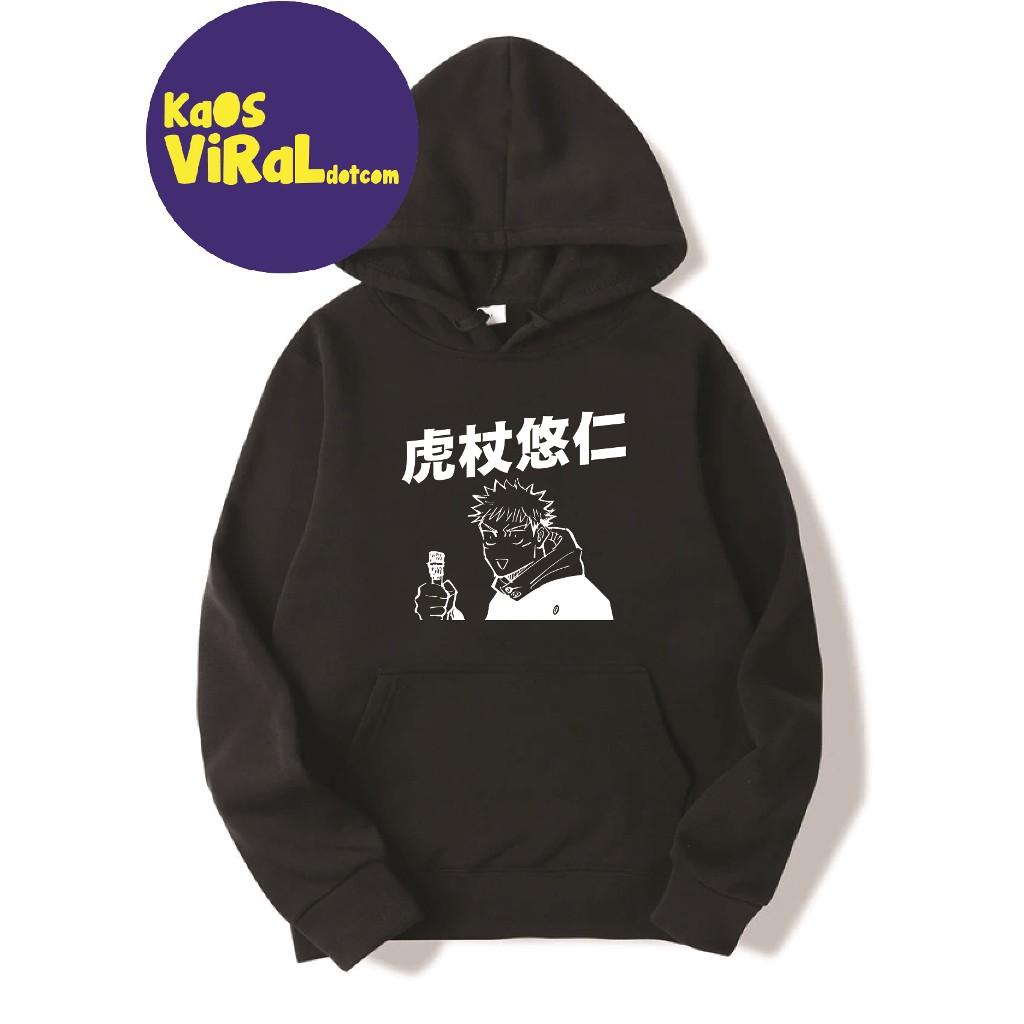 JACKET HOODIE ANIME JJK YUJI ITADORI ANGRY JAPAN HOODIE