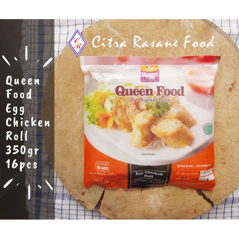 

Queen Food Egg Chicken Roll 350gr 16pcs