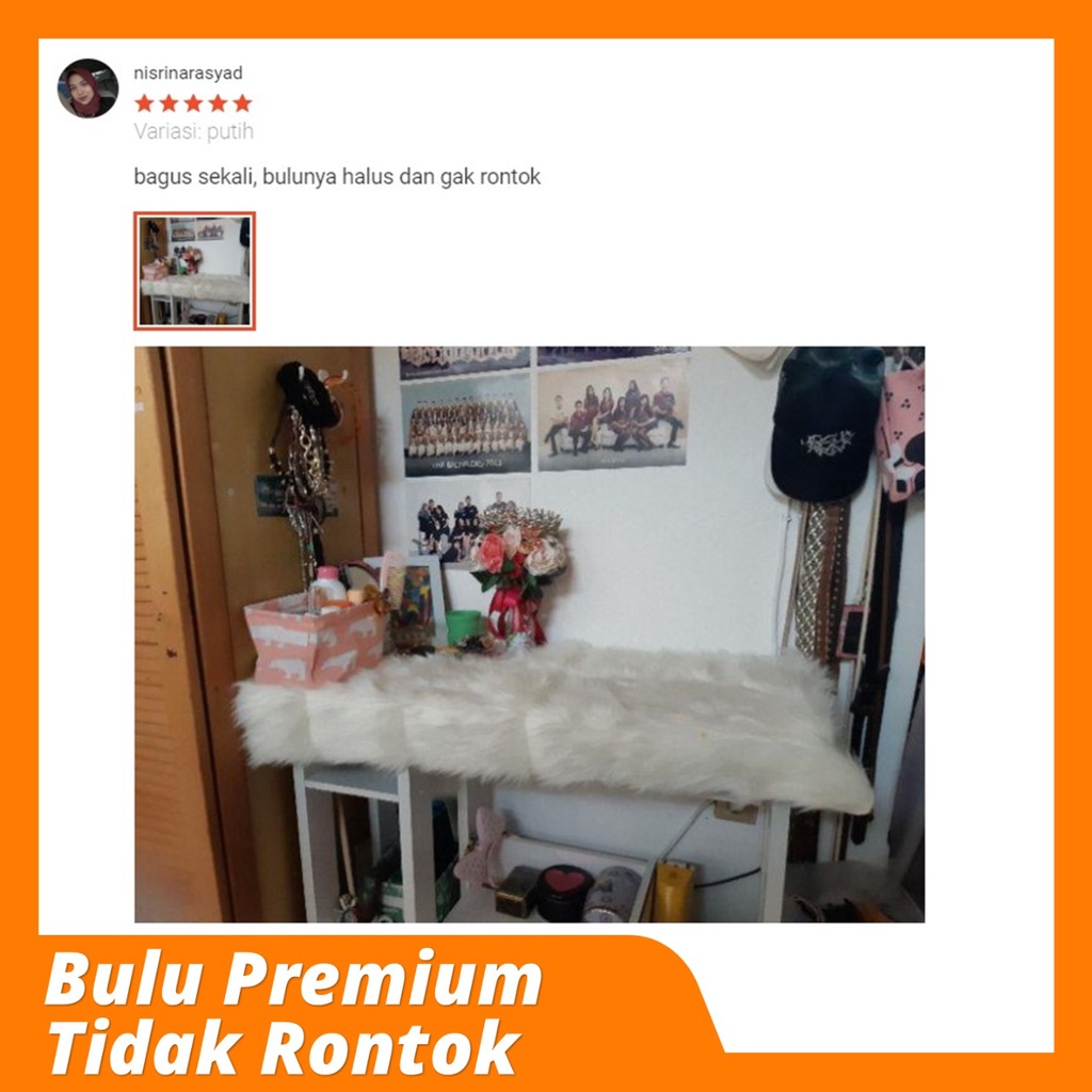 Alas Foto Bulu Korea 75x100 Bahan Premium Lembut Tebal Bagus Kain Karpet Untuk Background Foto Produk Baju Perlengkapan Bayi Newborn Nail Art Taplak Meja Rias Selimut Kamar Tidur Kursi Sofa Ruang Tamu Aesthetic Kekinian Carpet Rasfur Murah Putih Hitam