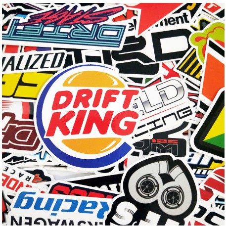 Sticker Bomb Racing Car Graffi laptop, gitar, helm 100 pcs 007