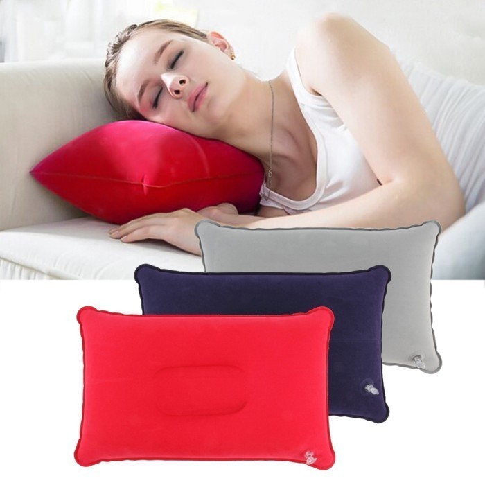 Bantal Angin Kepala Bantal Kecil Travel Pillow Bantal Tiup