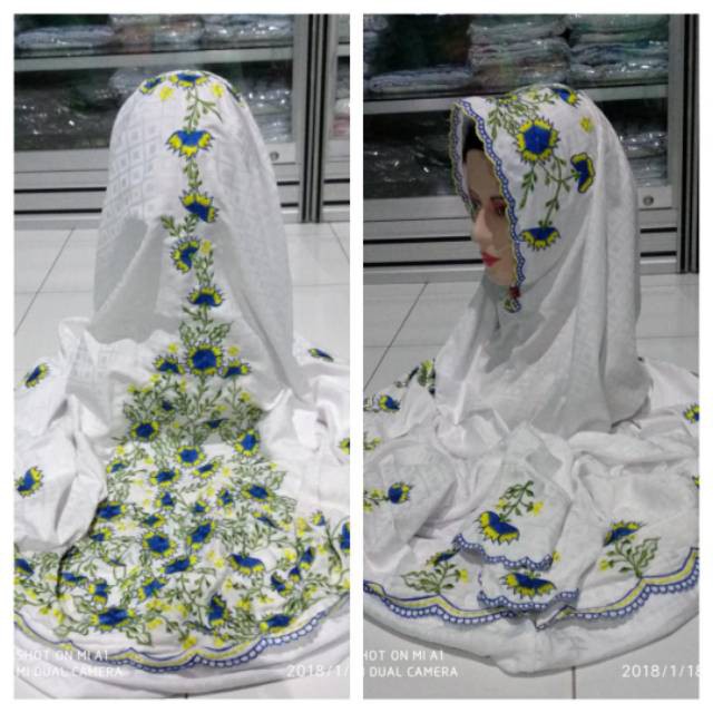 Terusan Semi Sutra Bordir