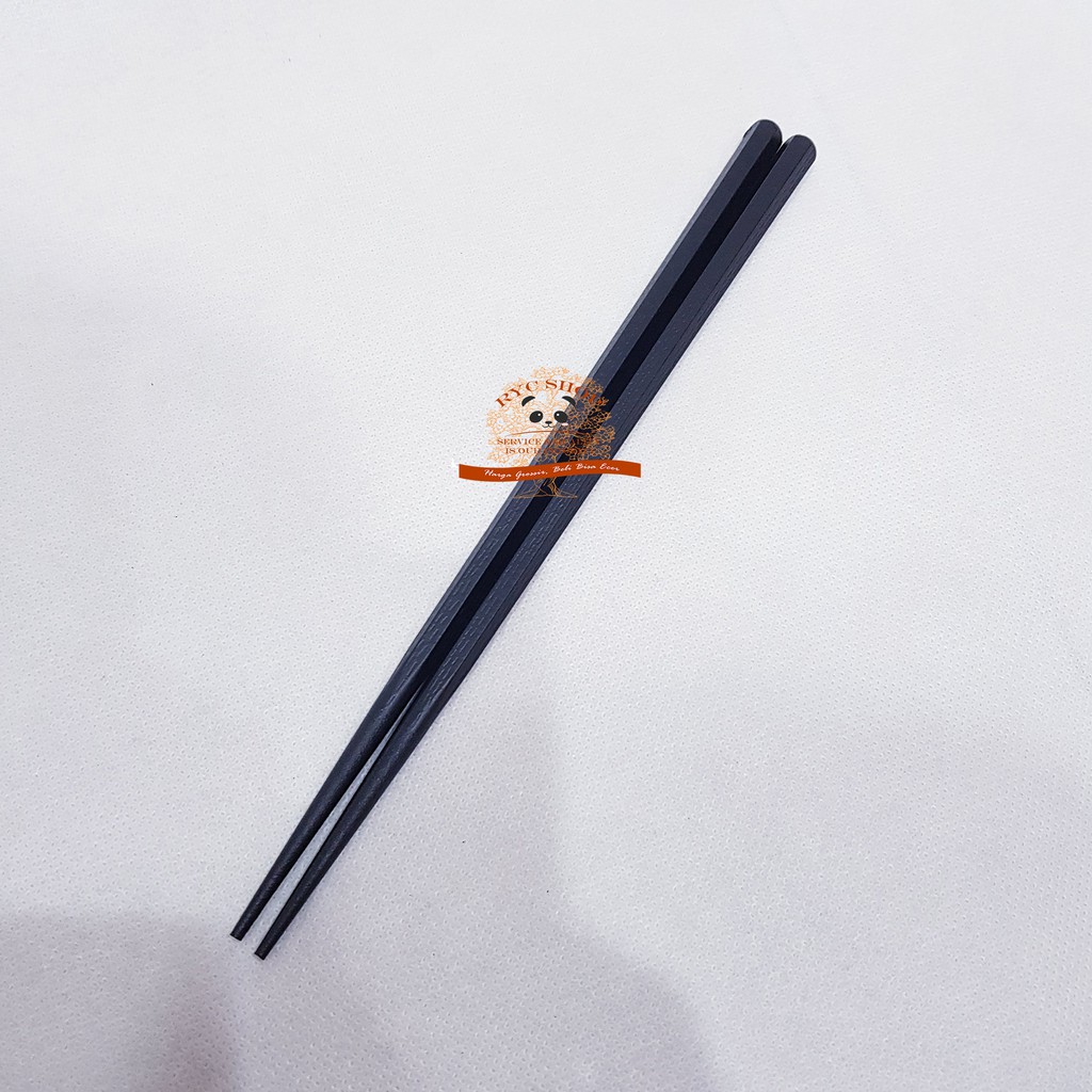  Sumpit Jepang  PREMIUM hitam 22CM Japanese Chopstick 