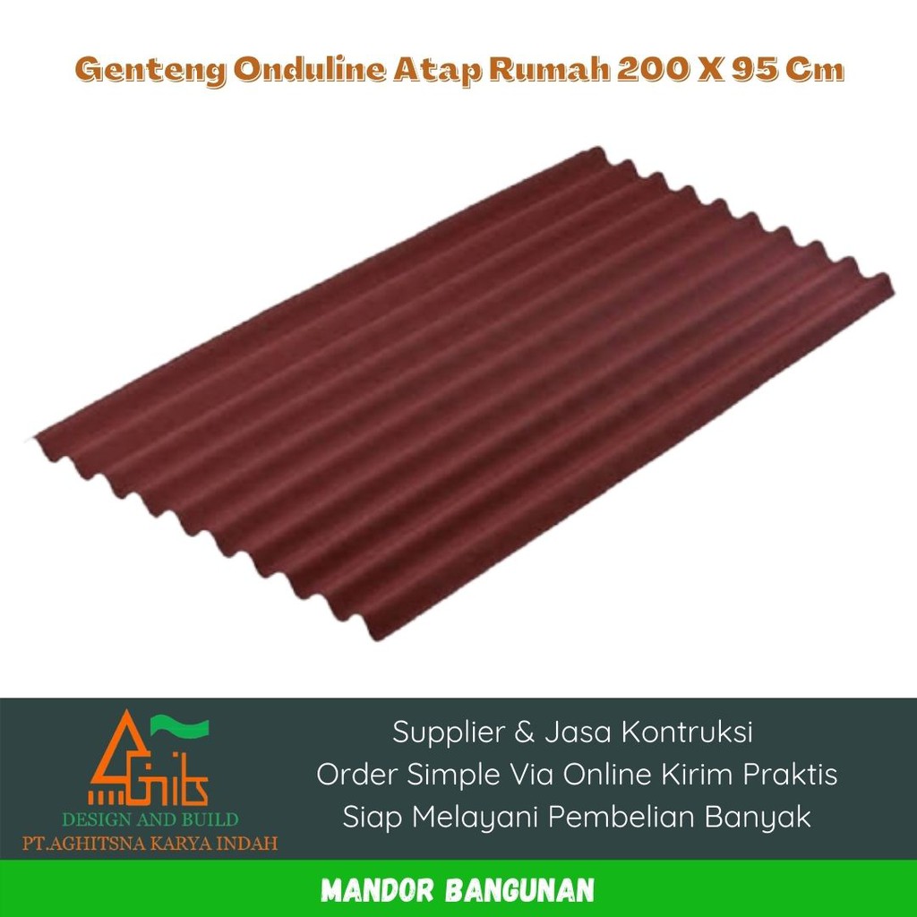 Genteng Onduline Atap Rumah 200x90 cm