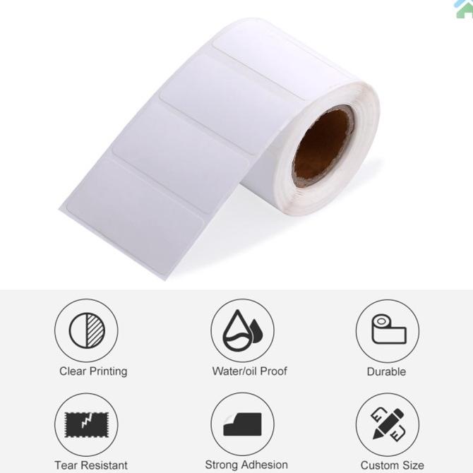 

EC STIKER ROLL KERTAS THERMAL PRINTER LABEL HARGA NAMA BARCODE SERI SDFD31322