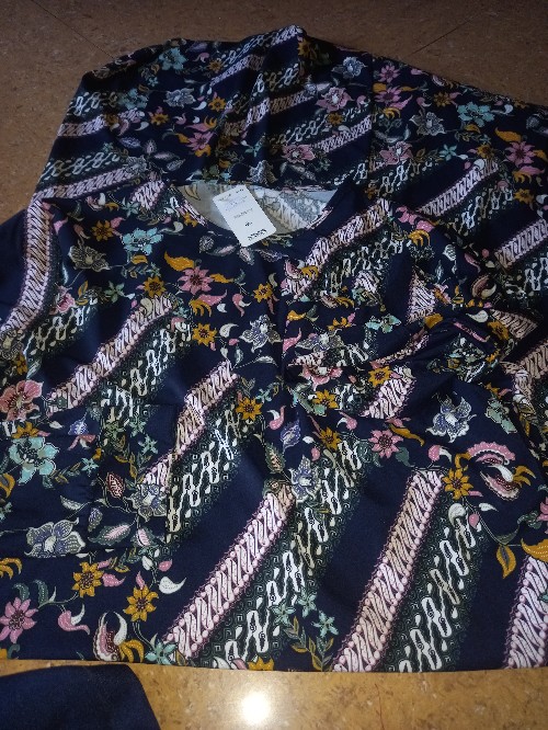 Gamis Dress Baju Muslim Gamis Jersey Batik Jumbo 6l Ld 120cm Motif Premium 7268