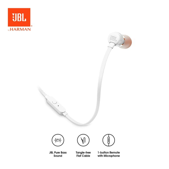 JBL T110 Earphone Headset Original Garansi Resmi IMS