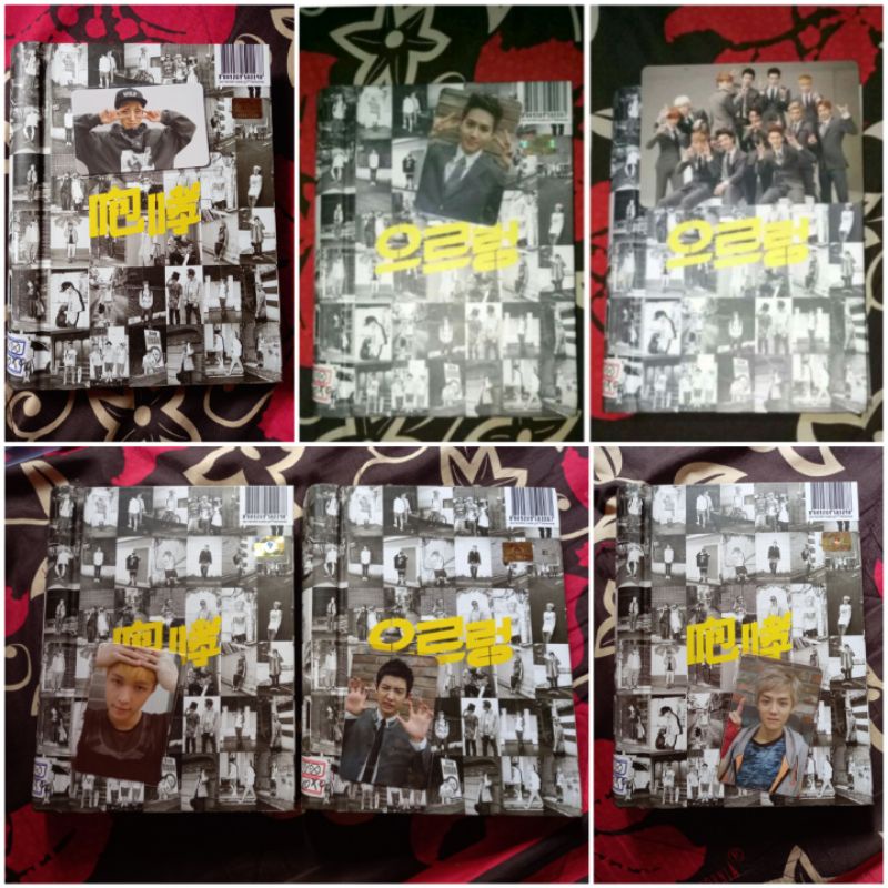 Official Album Exo growl Sealed / xoxo repackage album, fullset (pilih photocard)