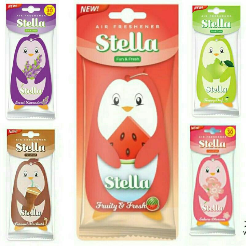 Stella Fun n Fresh pewangi mobil  5 Varian Wangi