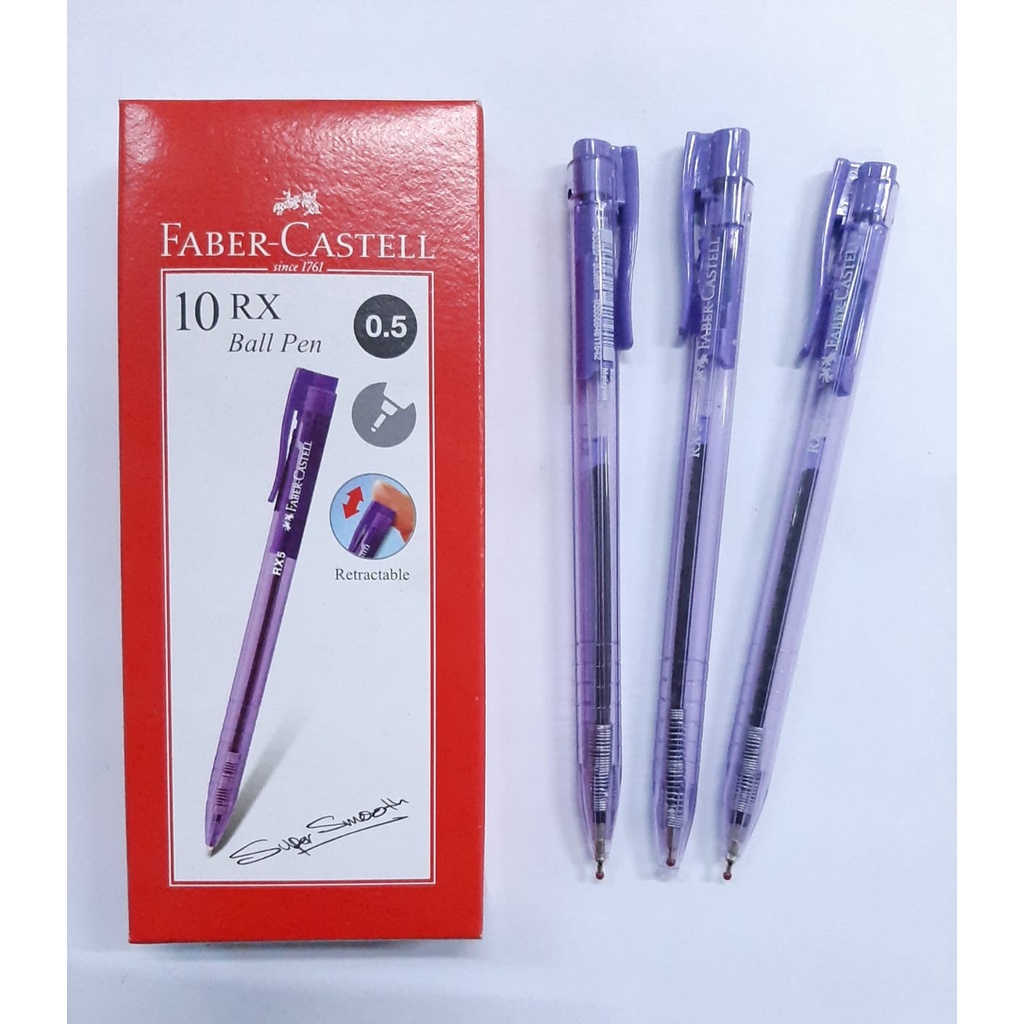 

Pulpen Faber Castell RX 0.5 hitam isi 10pc kerja/sekolah PEN JETREK / BOLPOIN / BALLPOINT / FC RX 0,5 HITAM