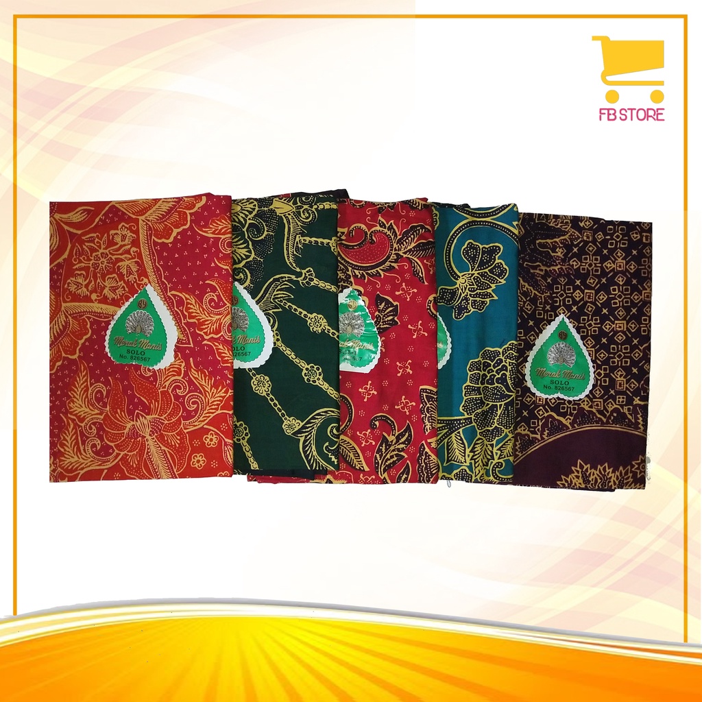 Taplak Meja Kain Batik Merak Manis Solo +-100Cm Katun