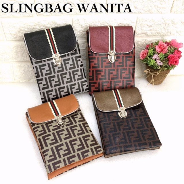 TAS HP FENDI SIMBA SLINGBAG FENDY MINI WANITA CEWE