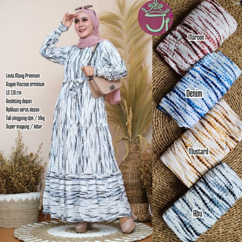 Gamis rayon VISCOSE (LD ±110cm) //JF923