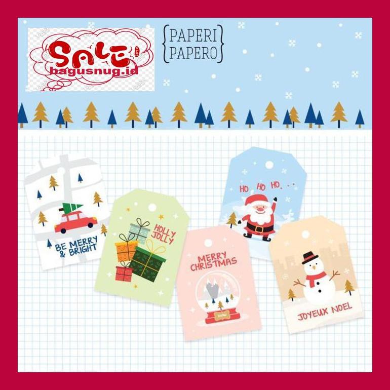 

Perlengkapan Natal Nugy- Christmas Tag - Label Aksesoris Dekorasi Xmas / Natal Full Print 790Nug