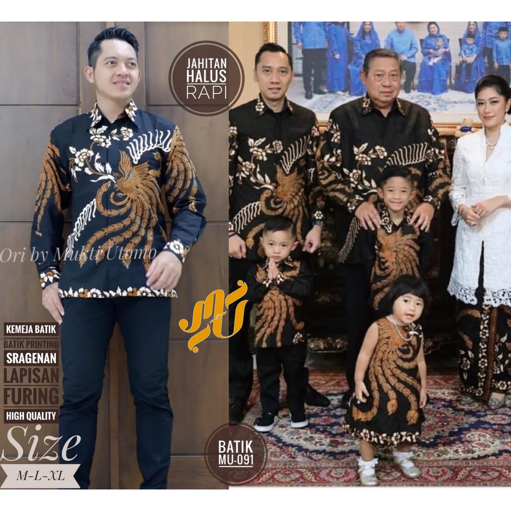 Batik Solo Kemeja Batik Panjang MU 091 Mukti Utomo Batiksoloamanah 140.000