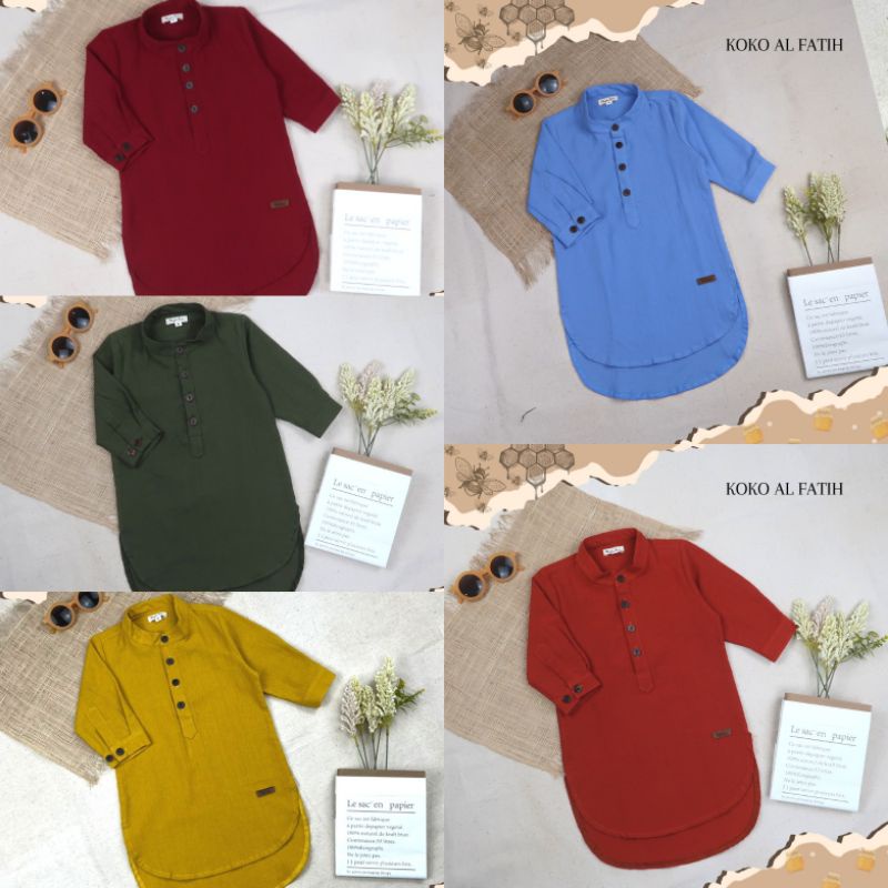 SERI WARNA (A)  Kurta AL FATIH baju muslim anak by mybee | DUO KRUCILS