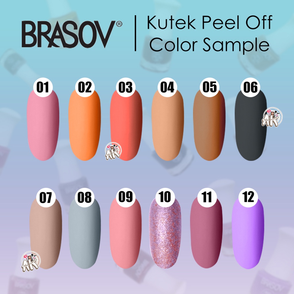 BRASOV KUTEK PEEL OFF 9 ML / KUTEK 2IN1 ANIMAL KARAKTER 6ML / KUTEK BENING 8ML ( ECER )