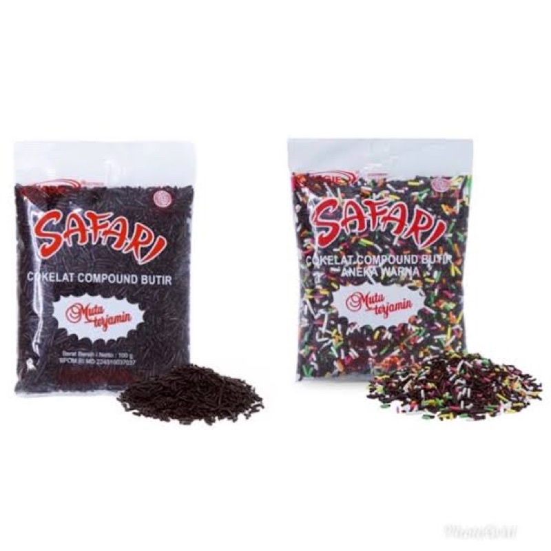 

Meses Safari Coklat & Warna 100g