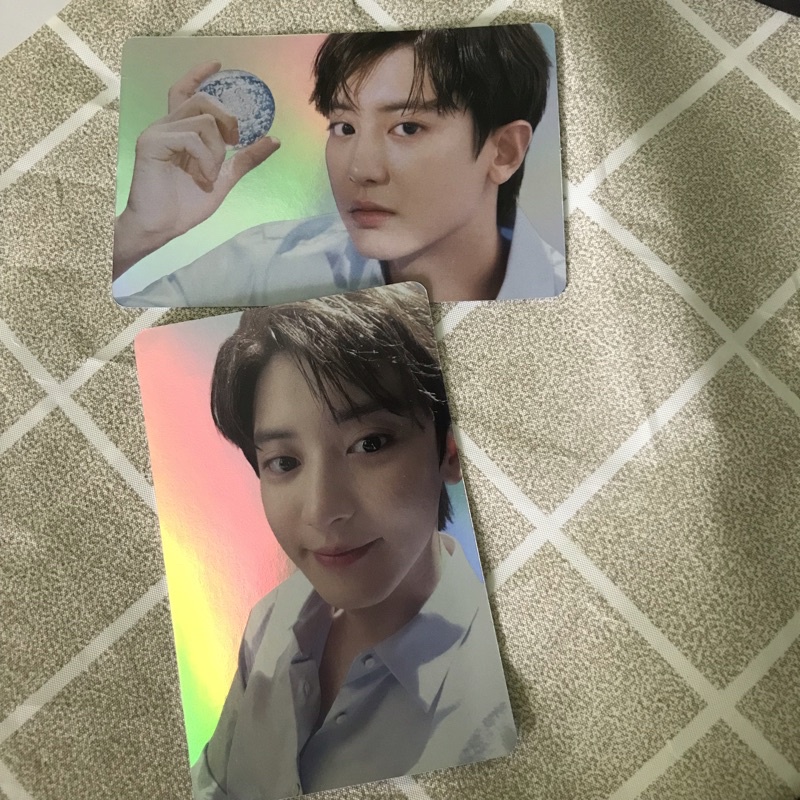 pc photocard chanyeol pcy nacific blue dream holo selca concept dreaming blue