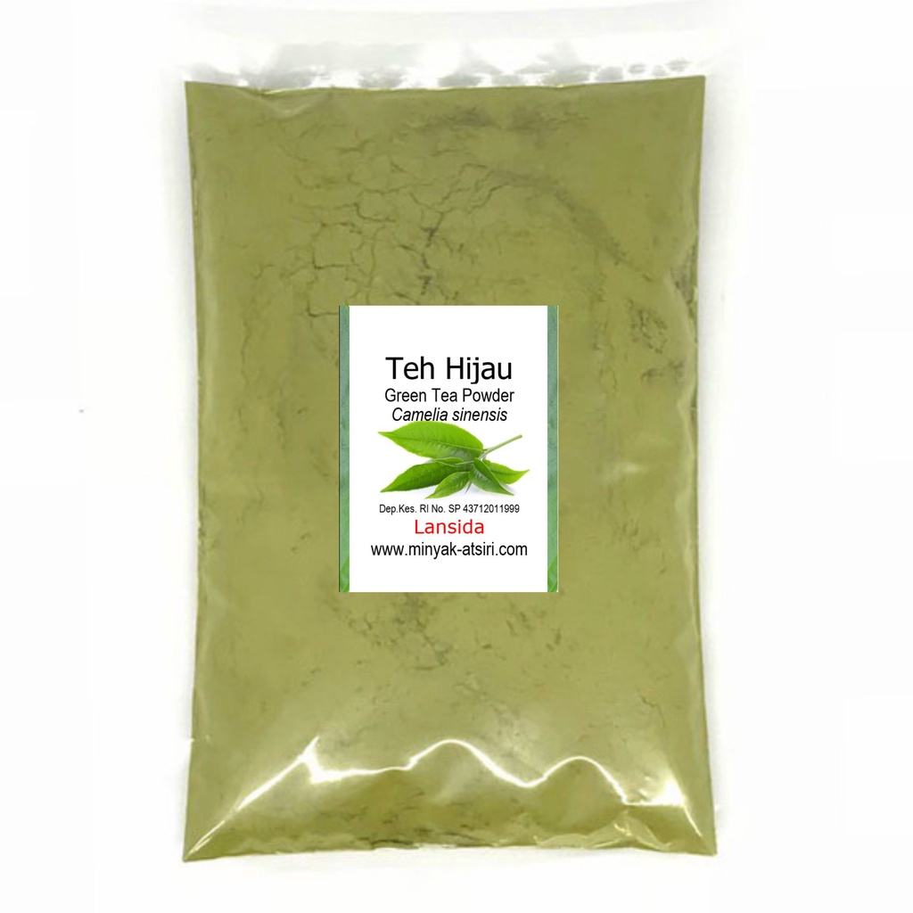 Bubuk Teh Hijau 1 Kg Green Tea Powder Greentea Pure Serbuk Murni