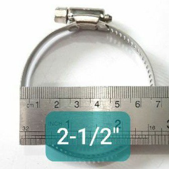 Hose Clamp Stainless Selang Klem 2-1/2&quot; (inch) 40-63MM (D4157)