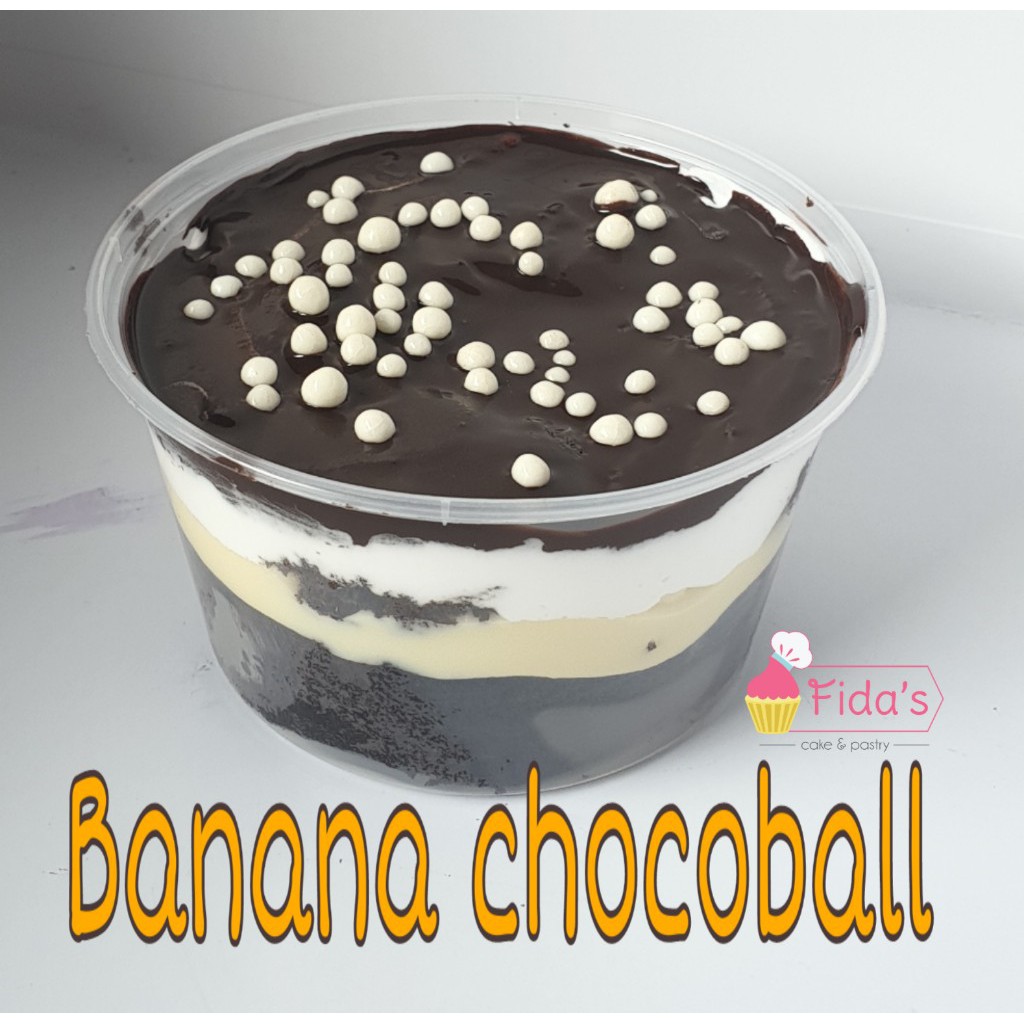 

banana chocoball cup