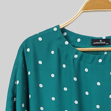 PAPRIS Blouse | Atasan Wanita | Polkadot | Cotton Club