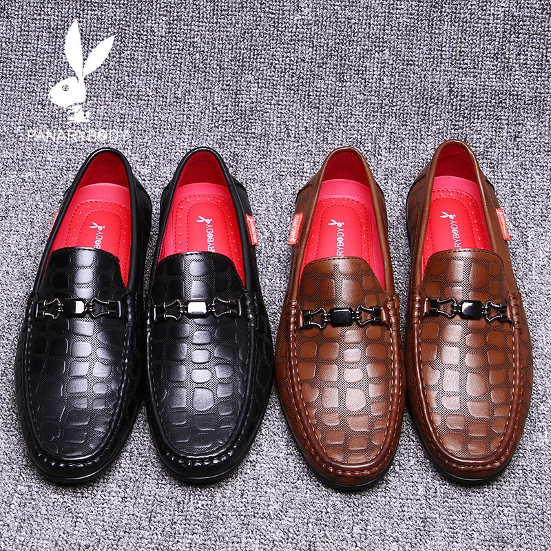 Sepatu Loafer Pantofel Pria Casual Semi Formal Sepatu Kantor Pria Loafers Fantofel Kulit Motif Terba