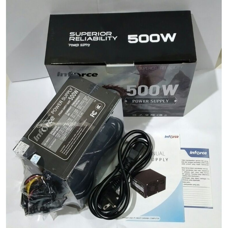 Power Supply (PSU) 500w Merk Inforce  untuk PC/PC Gamming