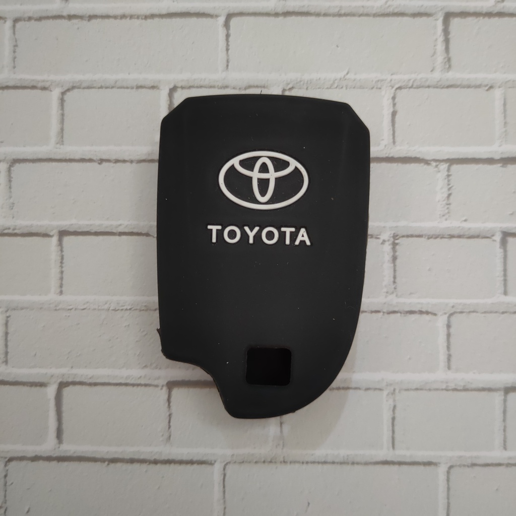 Sarung kondom cover silikon case casing remote keyless mobil toyota all new yaris bahan silicone hitam