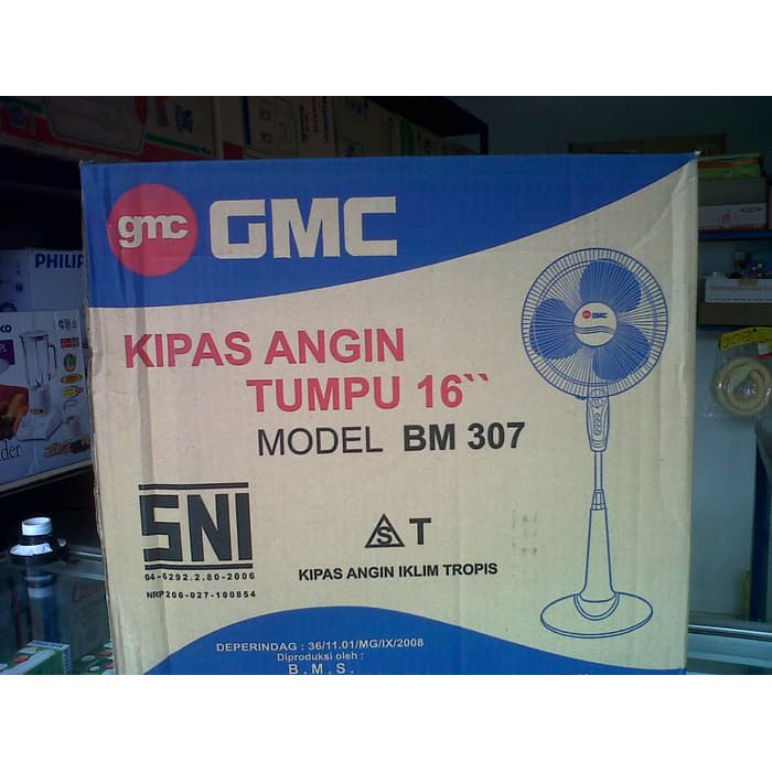 GMC BM-307 Stand Fan / Kipas Angin Tumpu 16 inch angin kencang