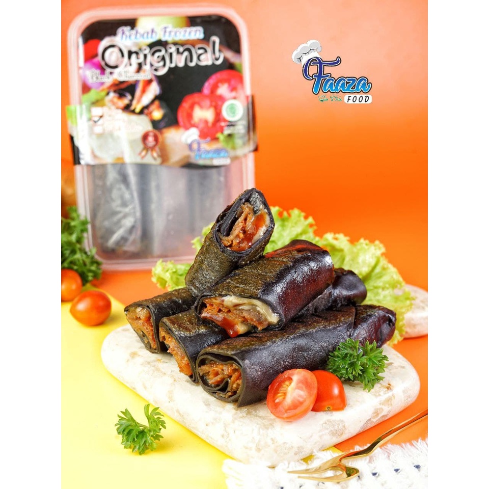 

KEBAB FROZEN FAAZA FOOD- BLACK ORIGINAL -FULL DAGING SAPI ENAK&HALAL