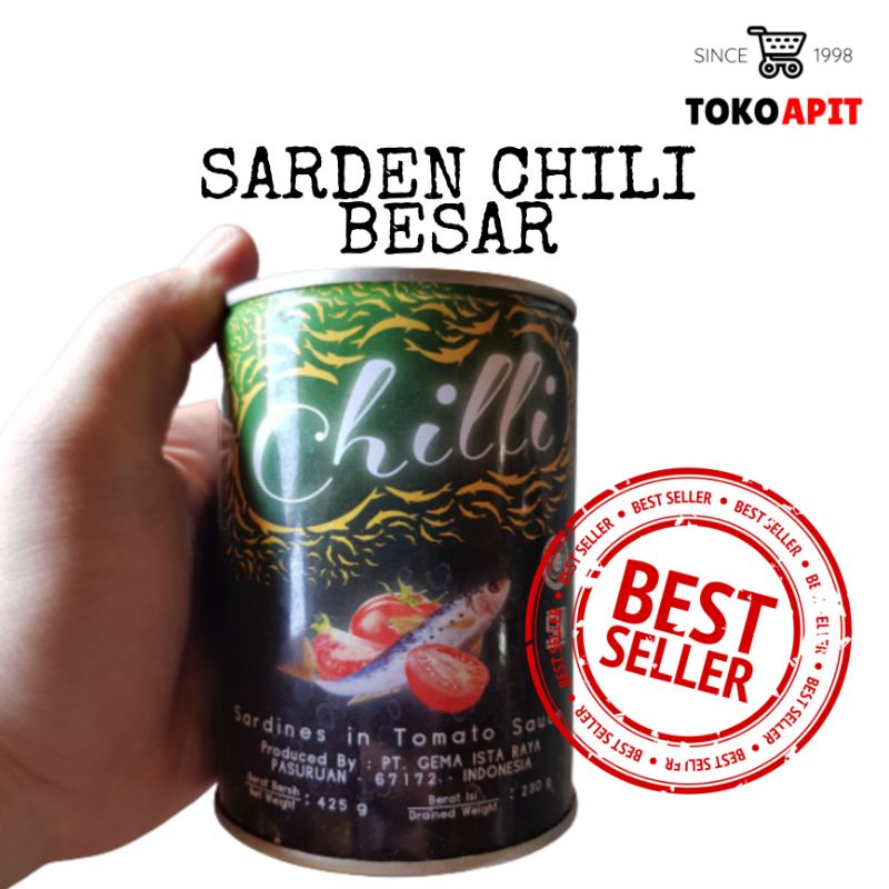 

SARDEN SAUS TOMAT KALENG BESAR / SARDEN SAUS TOMAT CAP CHILI