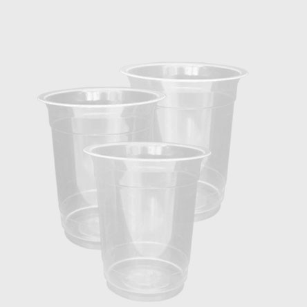50pcs Gelas Plastik 14oz SAP berat 7 gram